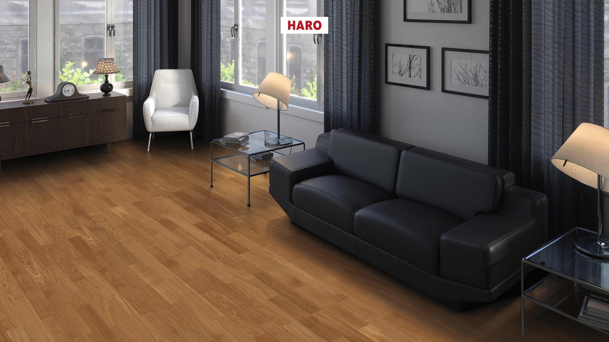 Haro Stavparket 4000 Allegro - Eg Trend (naturaDur - Lak) - TC - gulve