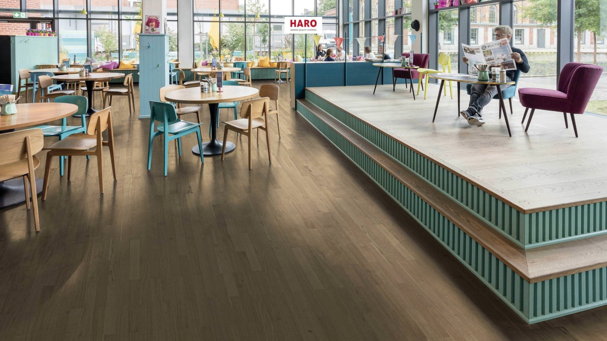 Haro Stavparket 4000 Allegro - Eg Invisible Objekt (naturaDur - Lak) - TC - gulve