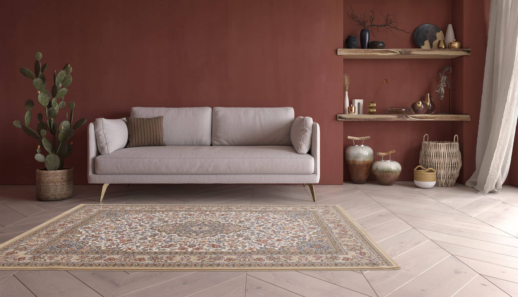 Queen 8745 - Beige - TC - gulve