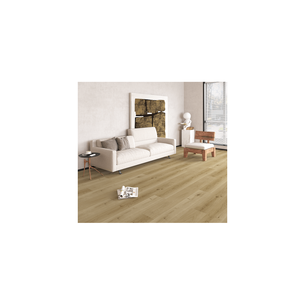 Elite Large LVT Klik Med Kork - 185 Lys Natur - TC - gulve