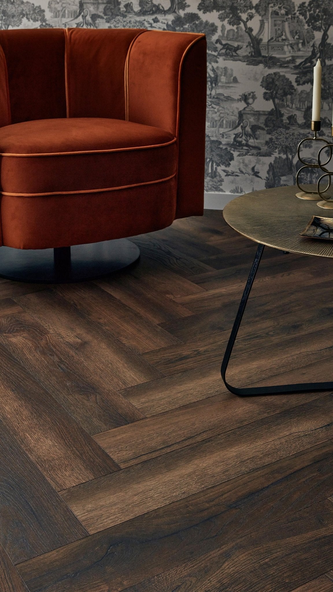 Tarkett Woodstock Herringbone Laminat - Toulouse Oak BROWN - TC - gulve