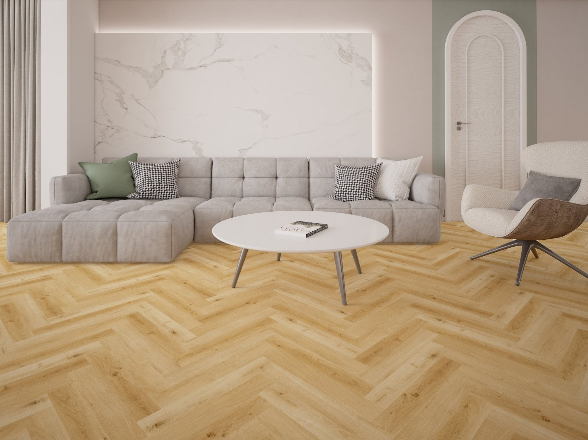 Elite LVT Sildeben Klik Med Kork - 185 Lys Natur - TC - gulve